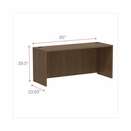 Alera Valencia Series Credenza Shell, 65w x 23.63d x 29.5h, Modern Walnut ALEVA256624WA